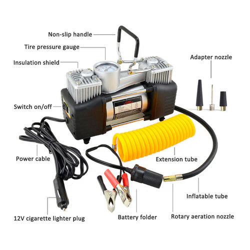 12V Car Air Compressor (Padangų pripūtėjas)